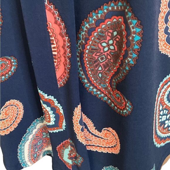 LIZ Claiborne Sleeveless Paisley Print Blouse Size M - Picture 3 of 11